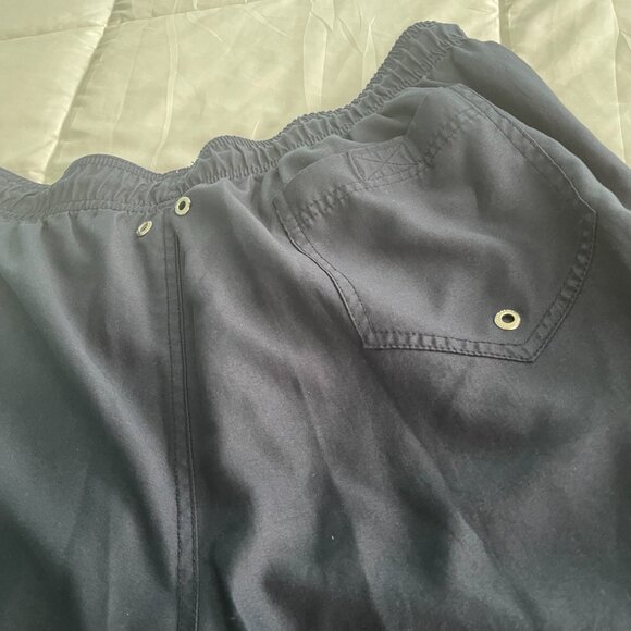 Lands' End Men's 6" Volley Swim Trunks Navy Size Large - Picture 6 of 7